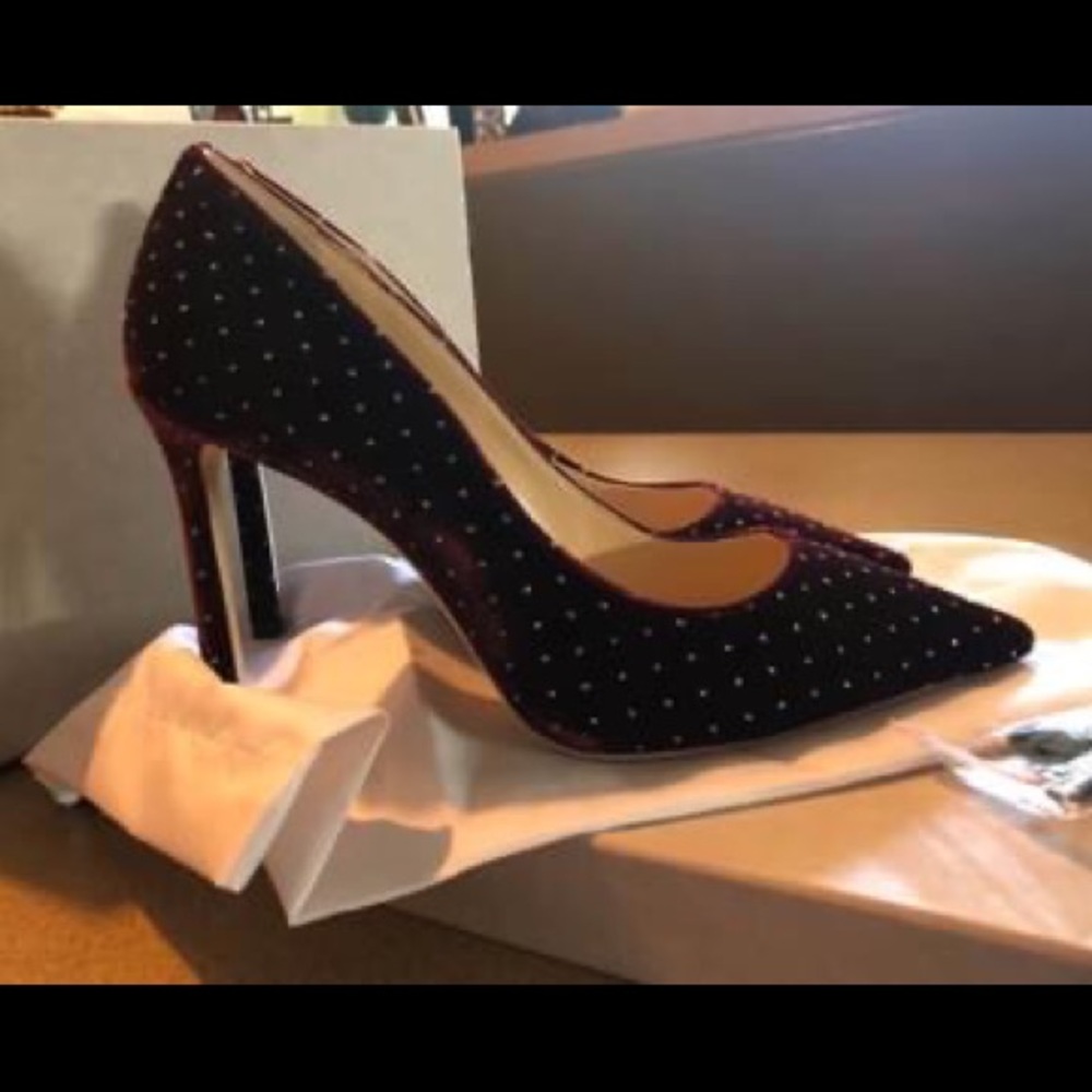 Jimmy Choo Grape/Silver Pump
